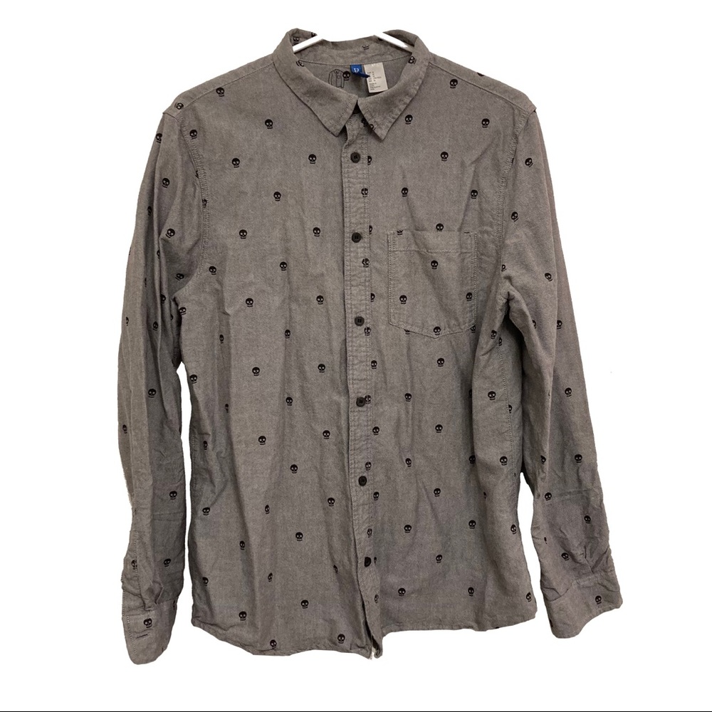 Divided by H&M Skull Print Button Up